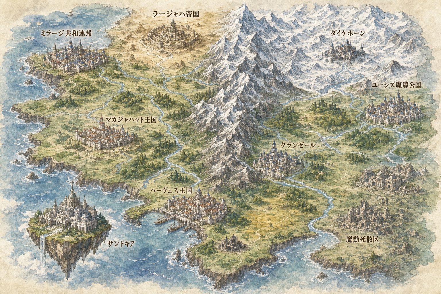 ブルライト地方の地図