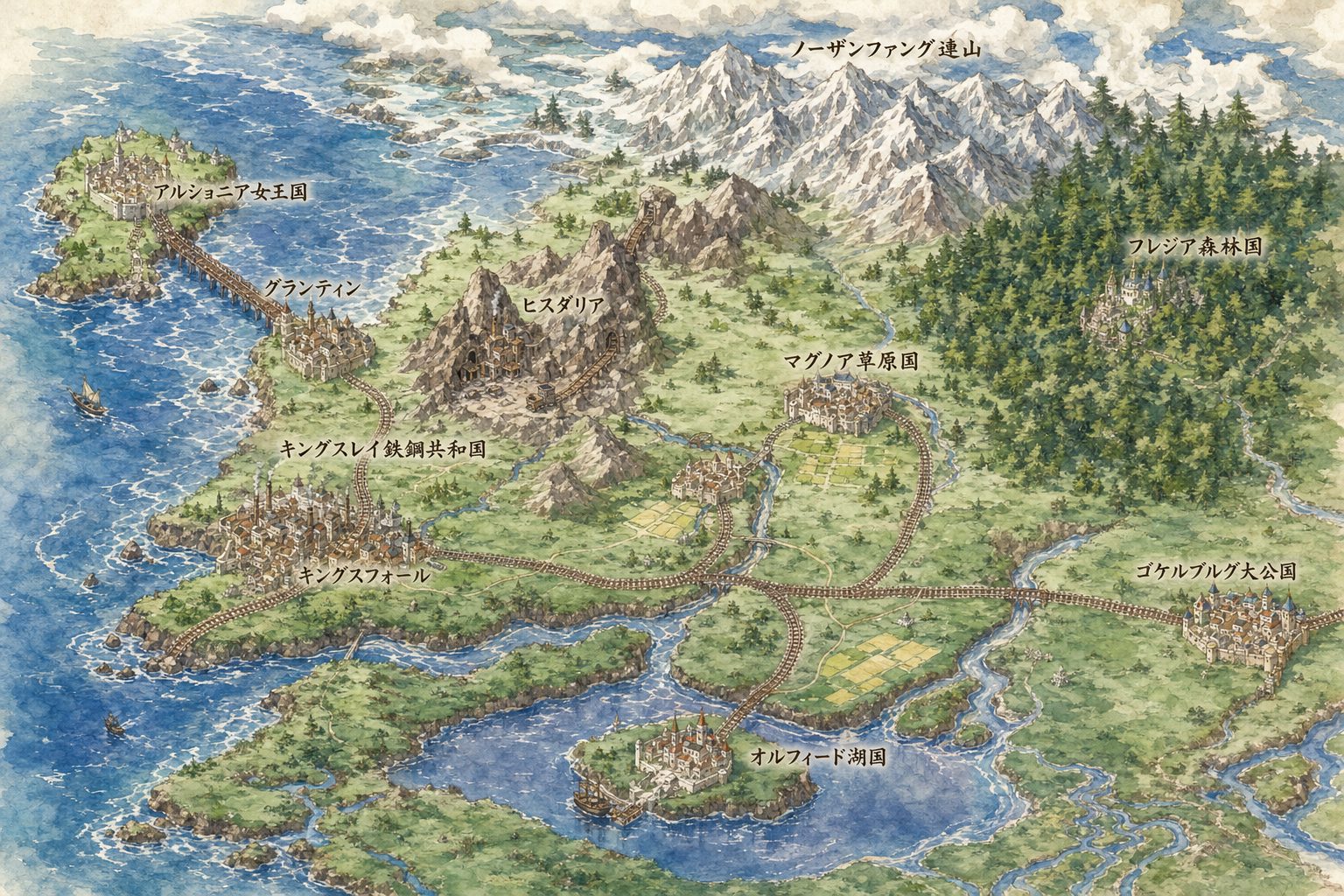 ドーデン地方の地図