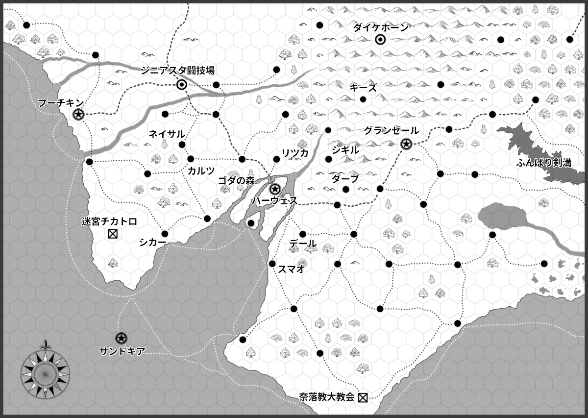 ハーヴェス周辺地図